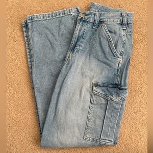 Light Wash Gap Cargo Jeans